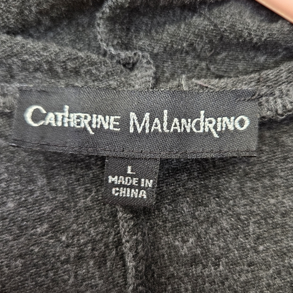 Catherine Malandrino women's large gray hoodie - Picture 3 of 6